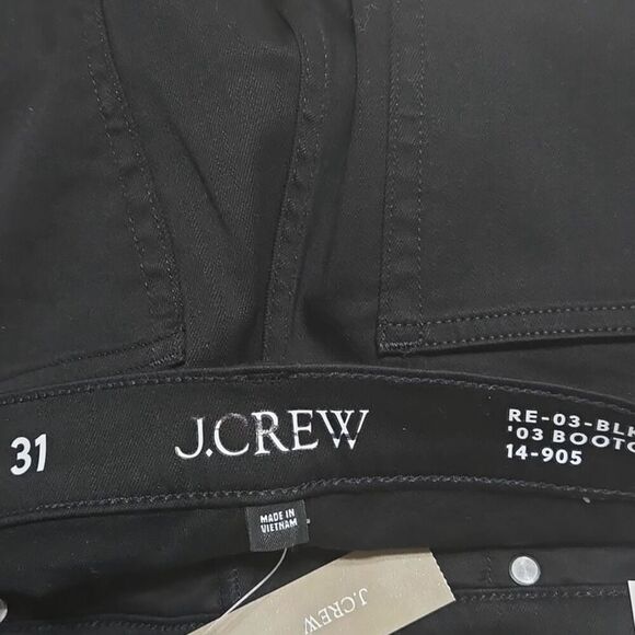 J.Crew Petite bootcut jean True Black Size 31 NWT CC512 - Picture 8 of 12